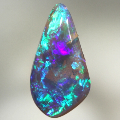 SOLID BLACK OPAL Neon bright turquoise fire SEE VIDEO